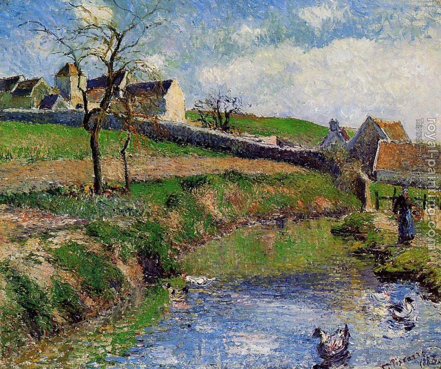 Camille Pissarro : View of a Farm in Osny